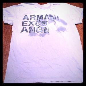 Armani Exchange Gray Tee L